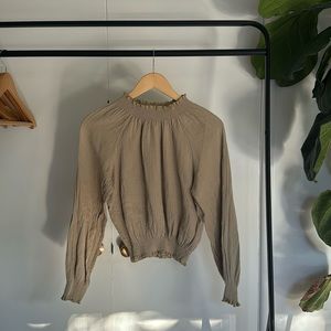 Fin & Vince Smocked Blouse